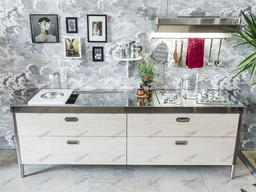 ALPES-INOX Кухонный модуль для стирки, готовки, хранения и холодильника Liberi in cucina sun-id-1501100