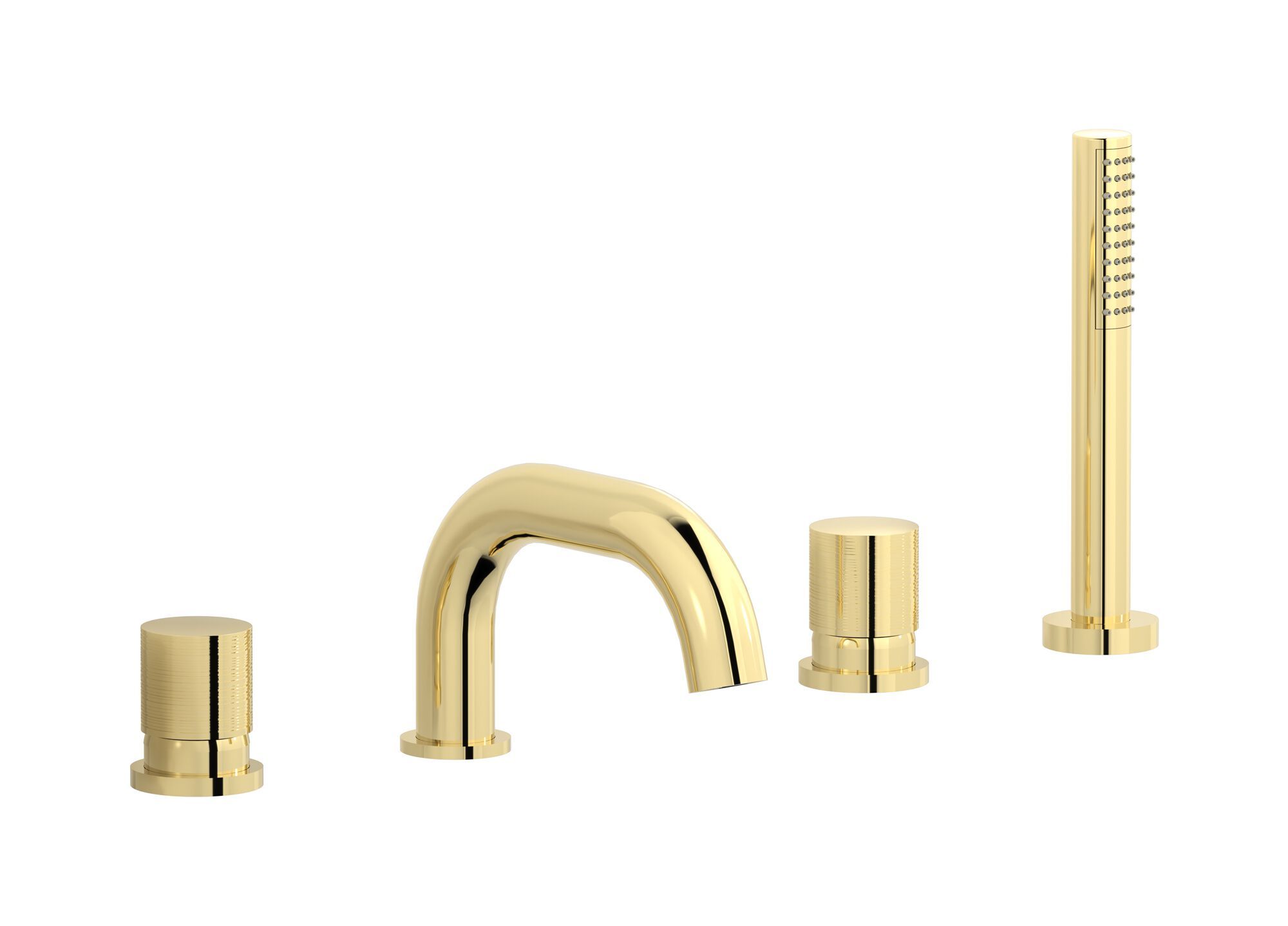 Смеситель для ванны с 4 отверстиями и ручным душем IB винил ARCH-00142656 - Вид №4