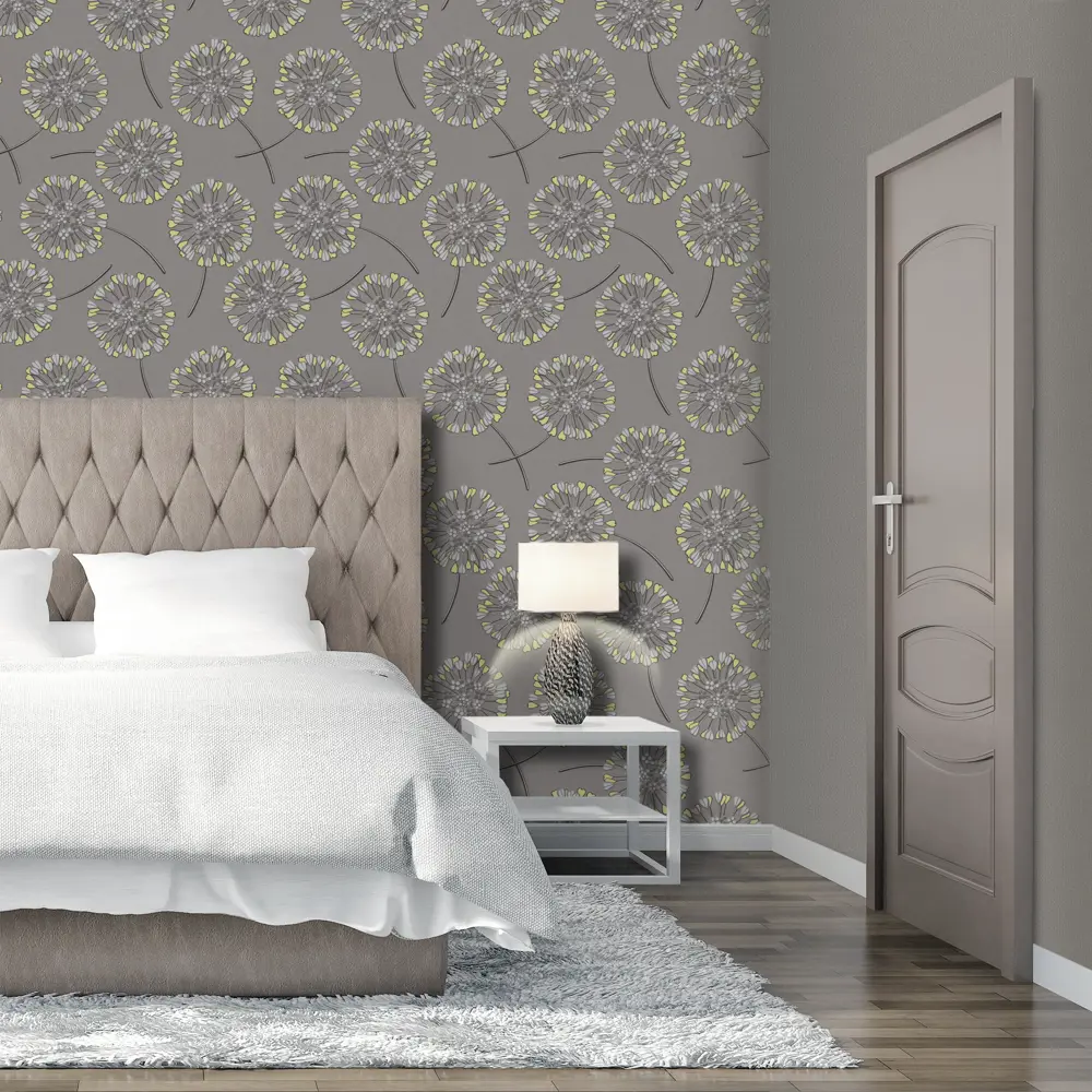 Обои флизелиновые Belvinil Ветерок серые 1.06 м 0285-21 STLM-2103327 - Вид №3