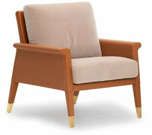 Formitalia Кресло из оленьей кожи с подлокотниками