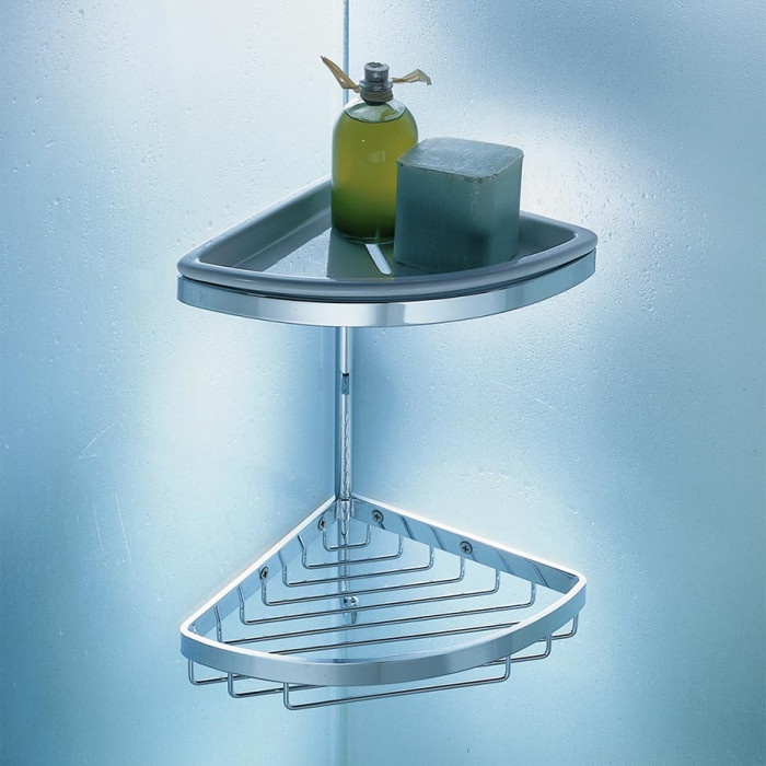 B9601 Полочка-решётка угловая двухъярусная 18x18 см COLOMBO Angolari Colombo Design - Вид №1