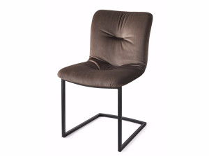 Мягкий тканевый консольный стул