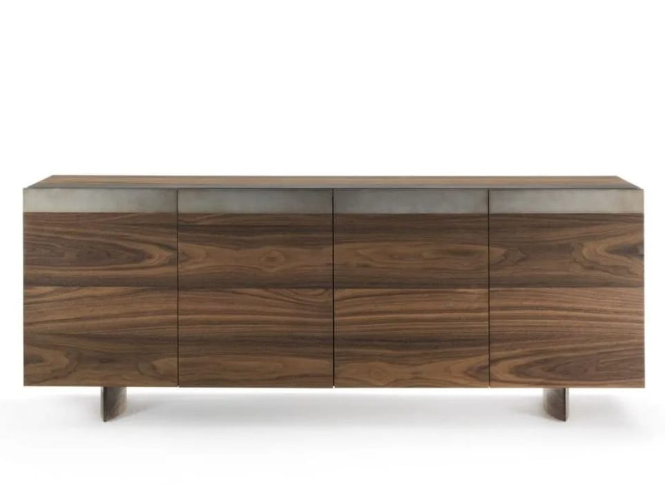 Шкаф из массива дерева и железных вставок Riva 1920 LINEAR ARCH-00023123 - Вид №1