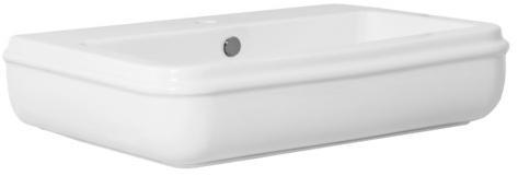 CHLP06846T0M Подвесная раковина настенная прямоугольная Azzurra Ceramica CHARME белая