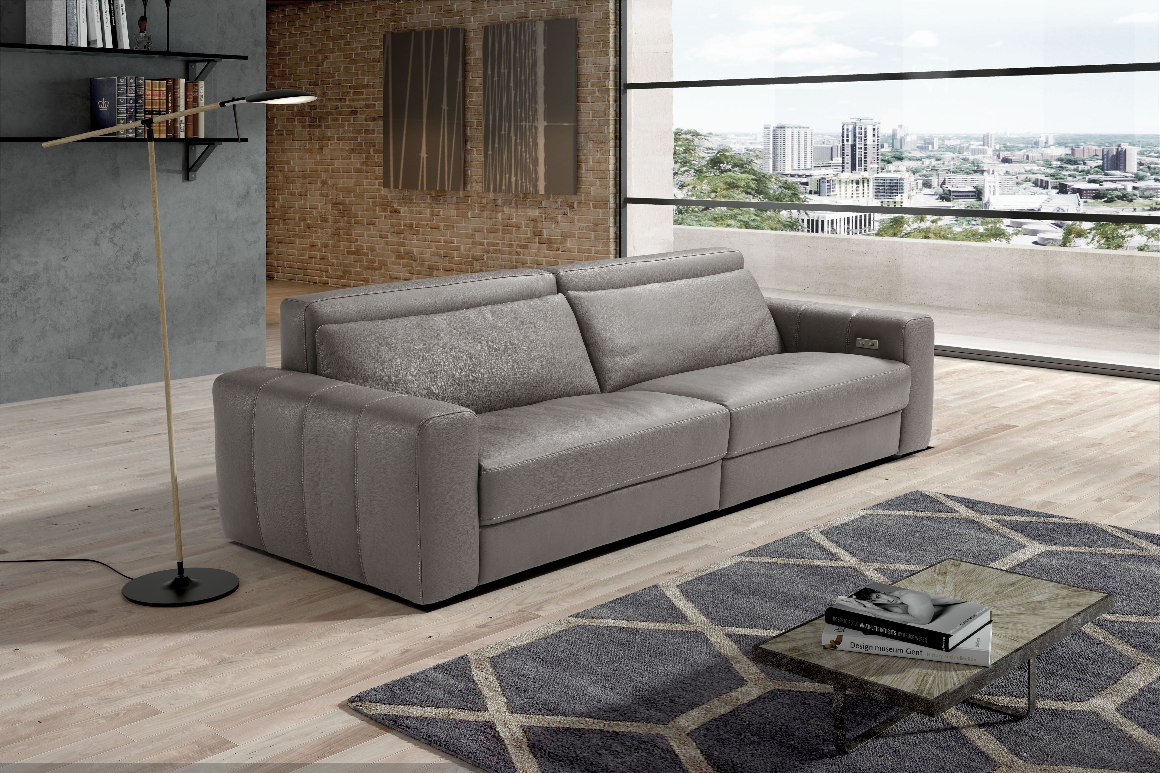 Кожаный диван с электрическим движением Egoitaliano Darlene ARCH-00033887 - Вид №2