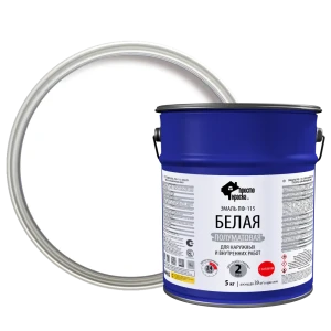 Эмаль ПФ-115 ПростоКраска цвет белый 5 кг