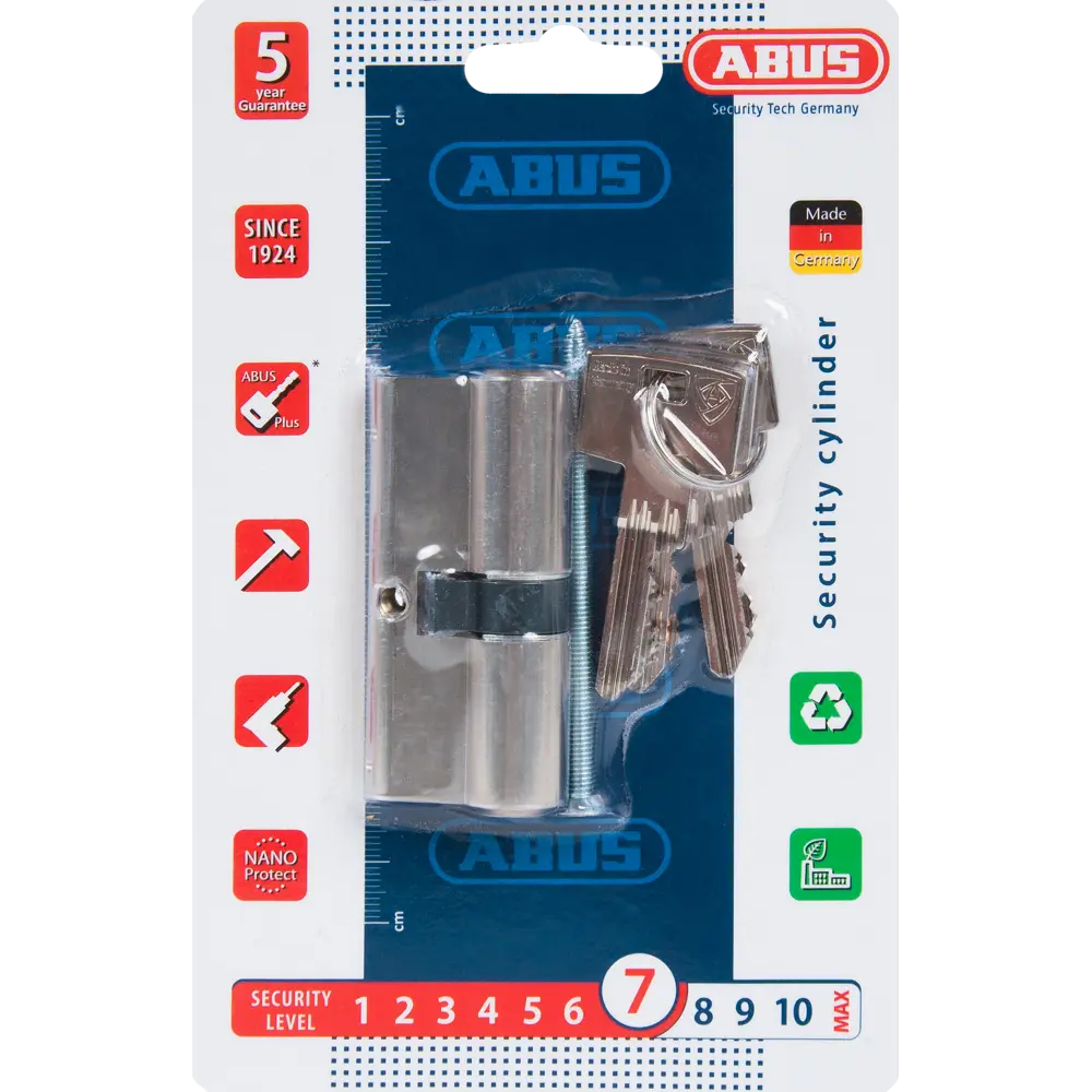 Цилиндр Abus Standard, 31х35 мм, ключ/ключ, цвет никель 82276489 STLM-2061560 Standard S5+ - Вид №3