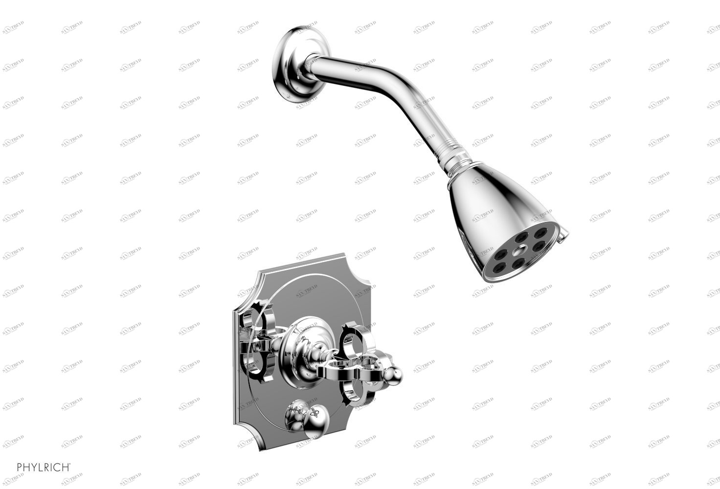 Душевая панель COURONNE Phylrich  4-474-026 Хромированный 