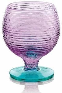 IVV Набор из 6 цветных стеклянных стаканов для воды Multicolor 5008.1