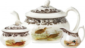 10649586 Spode Сервиз чайный Spode Английские охотничьи мотивы на 4 персоны 11 предметов Фаянс