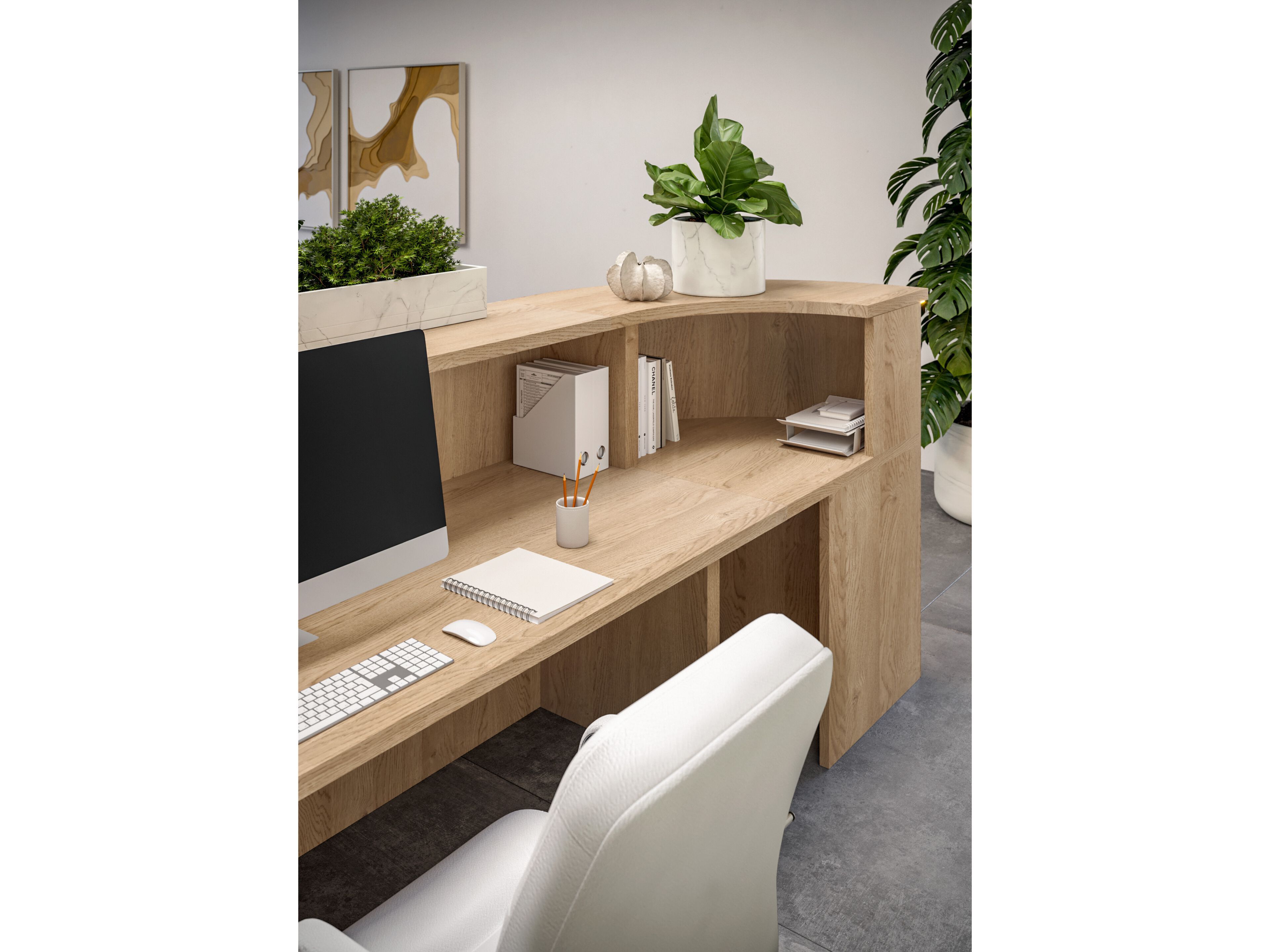 Стойка регистрации с освещением Giessegi OfficeTime ARCH-00105369 - Вид №1