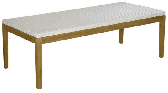 Il Giardino di Legno Низкий прямоугольный садовый стол из синтетического волокна Fiji 4407 - Вид №1