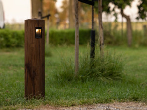 Деревянный светодиодный световой столб