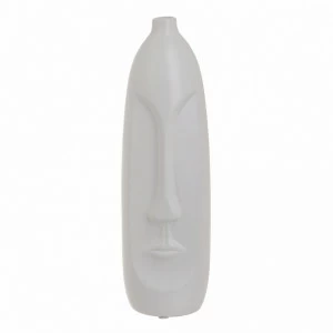 Ваза керамическая молочная с узким горлышком "Идол" TO4ROOMS - 00-3839061 Белый