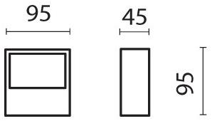 SIMES Светодиодный уличный настенный светильник Cool square sun-id-1398108 - Вид №5