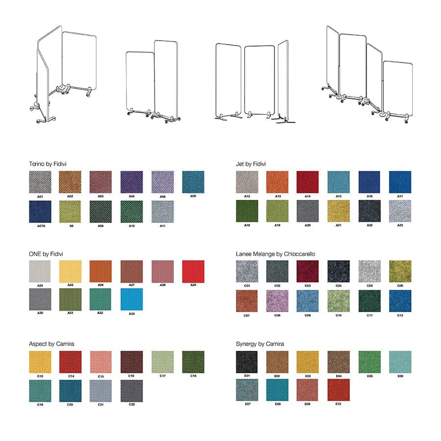 Стационарный звукопоглощающий офисный перегородка Askia Connect ARCH-00071953 - Вид №9