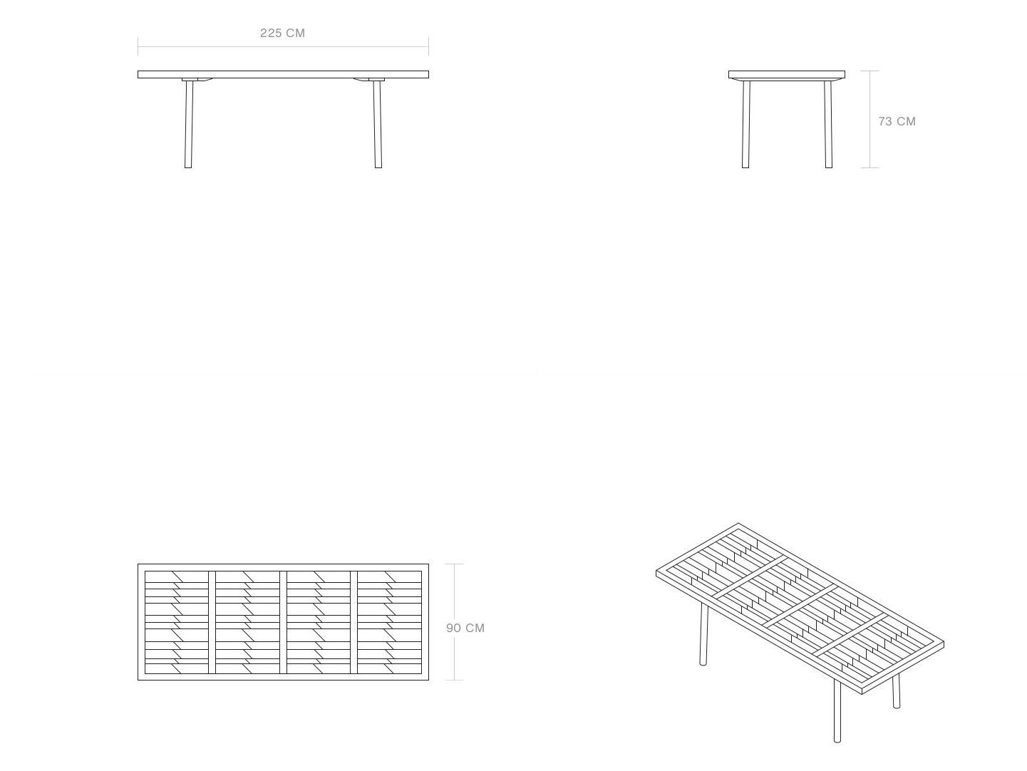 Прямоугольный обеденный стол из тикового дерева Phantom Hands Nandi ARCH-00054614 - Вид №7