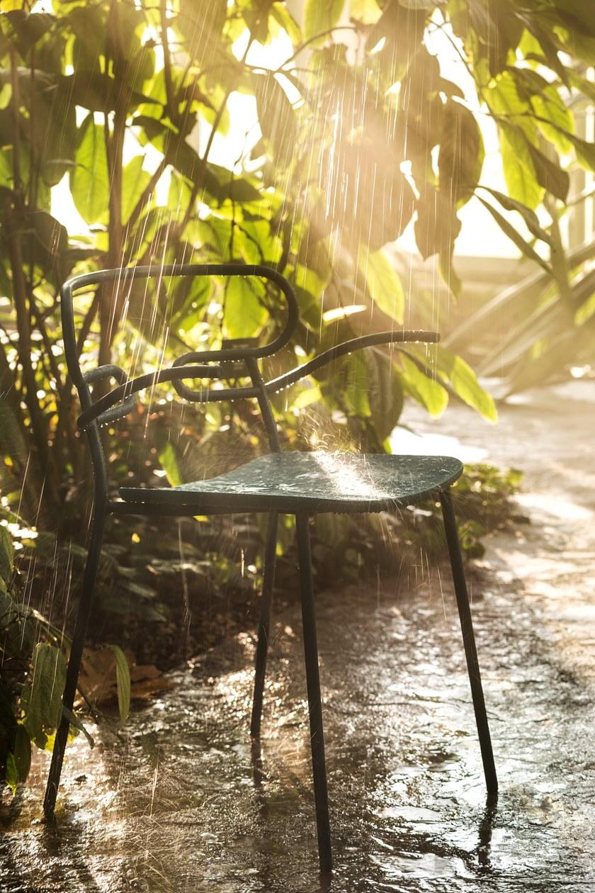 TrabA' Стул из металла и полиуретана с подлокотниками Genoa 0048/0049-met-pu, - Вид №10