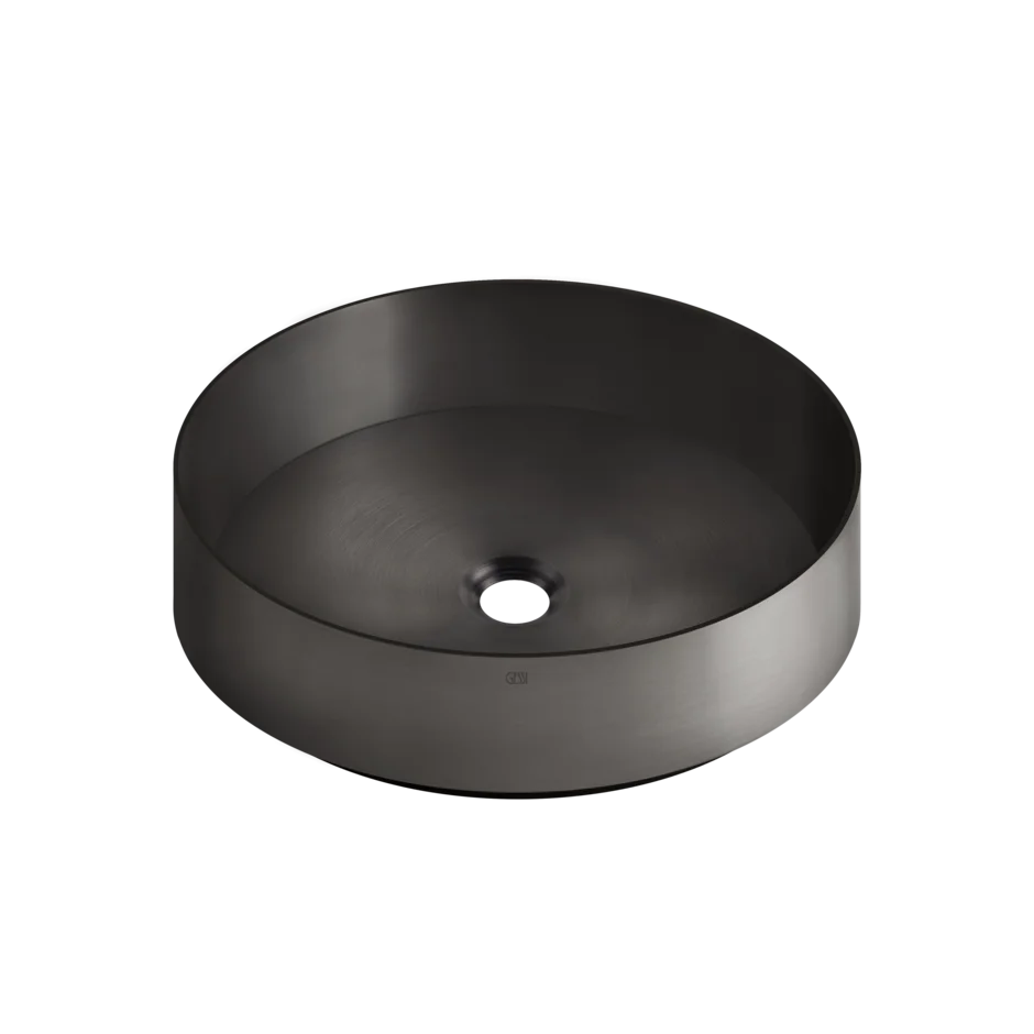 Умывальник 54601 707 Gessi Inverso ЧЕРНЫЙ МЕТАЛЛ BR. PVD 54601707