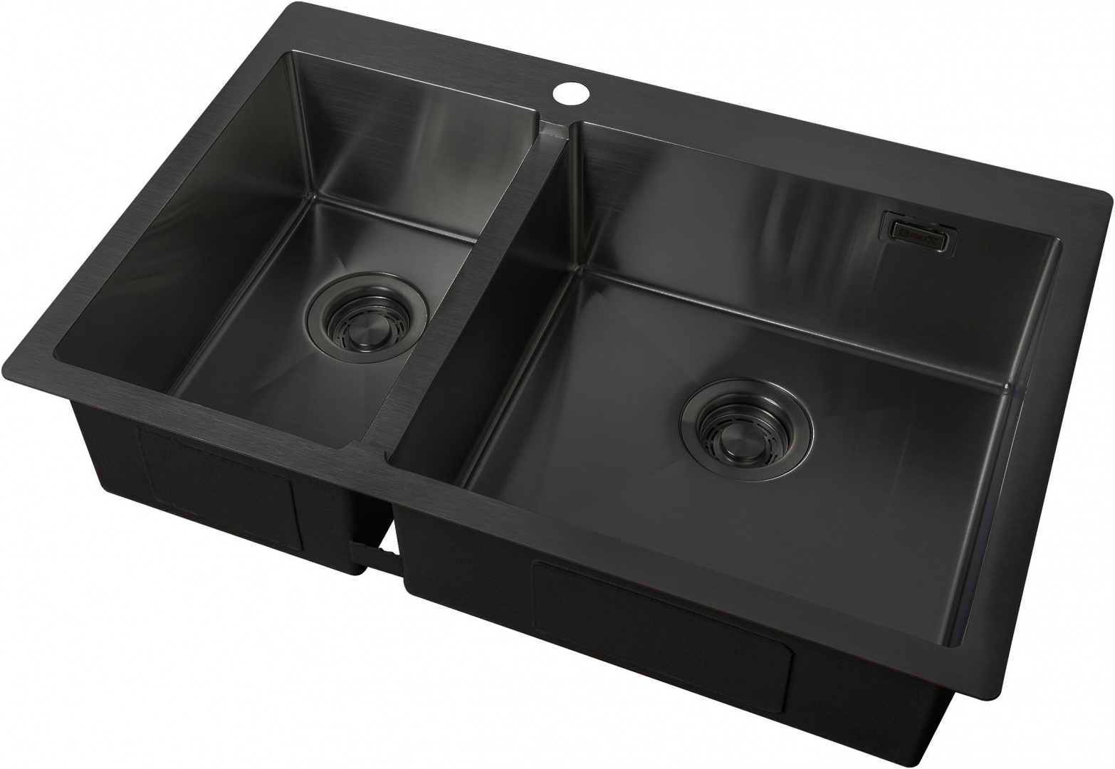 Мойка кухонная ZorG Light ZL R 780-2-510-R GRAFIT из нержавеющей стали, графит