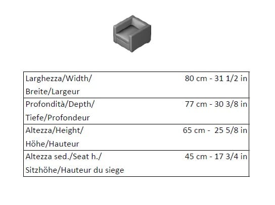 Кресло с подлокотниками La Cividina ARCH-00060591 - Вид №2