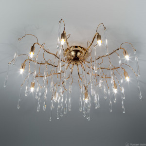 Frezia Light 1005/10C золото люстра потолочная