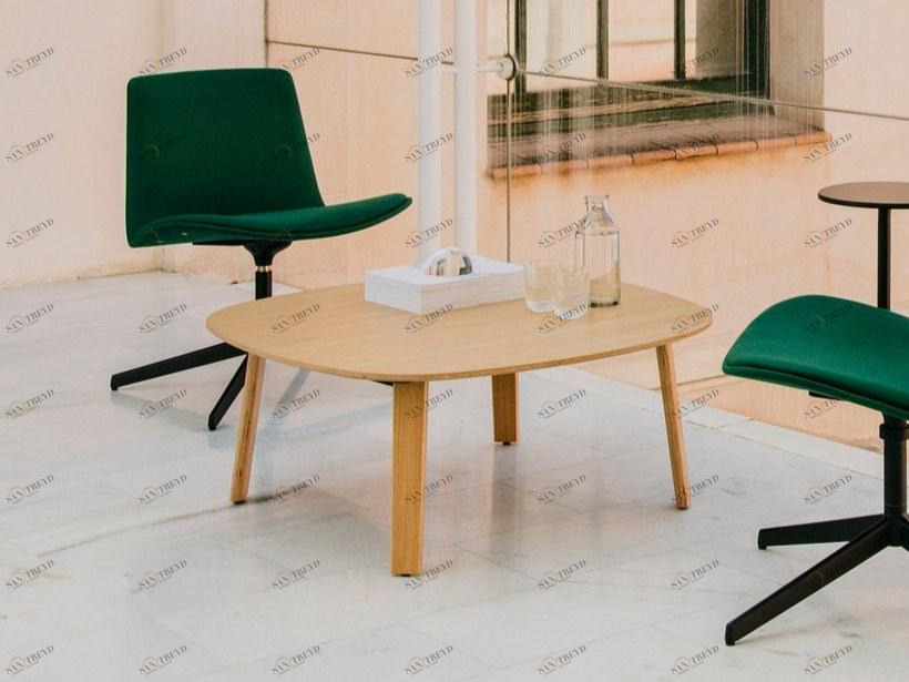 ENEA Низкий квадратный журнальный столик из дуба Lts system sun-id-1424790