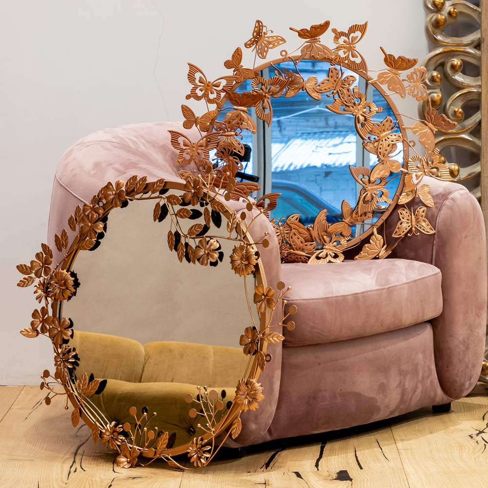 19091223 Настенное зеркало «Гарленд Голд» Object Desire  - Вид №3