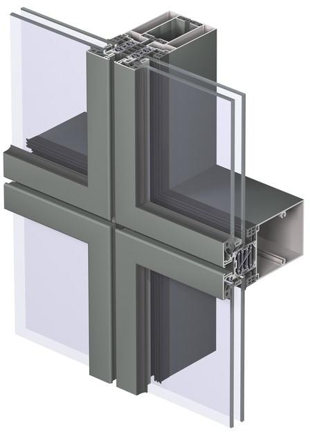 Reynaers Aluminium Сплошная фасадная система из алюминия Curtain wall sun-id-1347951 - Вид №3