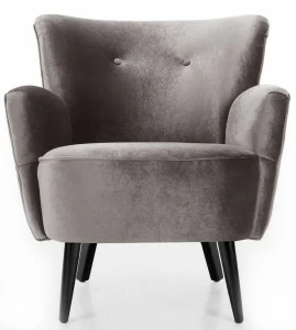 Кресло Hound серое ICON DESIGNE ДИЗАЙНЕРСКИЕ 178042 Серый