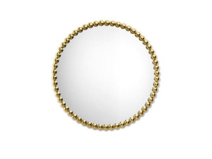 Латунное круглое зеркало с рамкой
