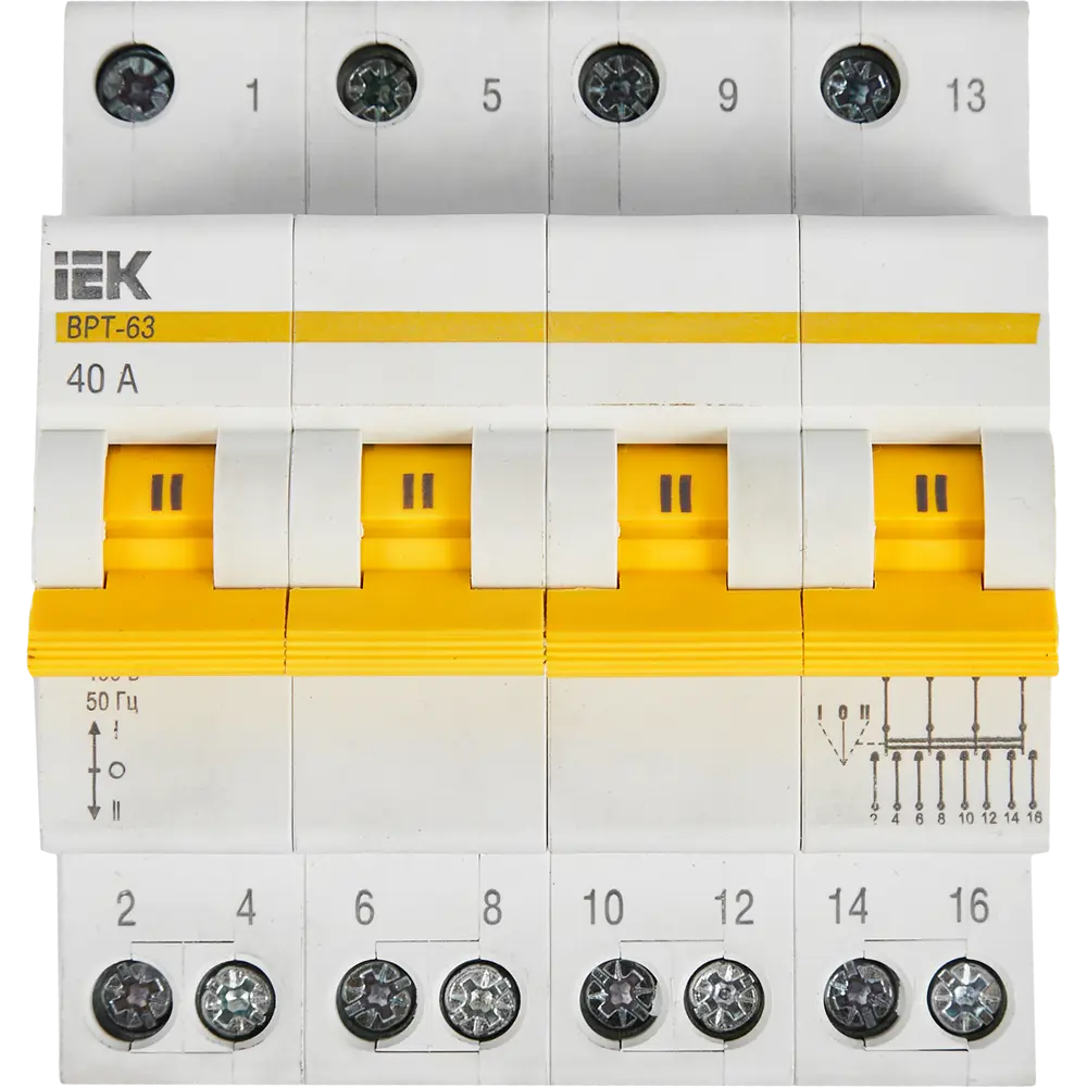 Выключатель-разъединитель IEK ВРТ-63 для генераторов и электродвигателей 84300600 STLM-0048261 - Вид №1