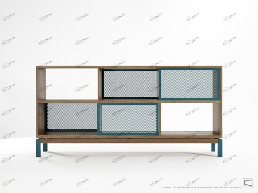 KARPENTER Комод двусторонний из тика с раздвижными дверцами Color bebop Bb04-t