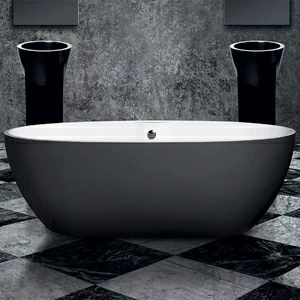 Ванна отдельностоящая Stone One Colour Touch Anthracite