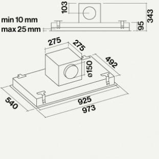 Falmec Потолочная вытяжка из нержавеющей стали Design+ sun-id-1456820 - Вид №5