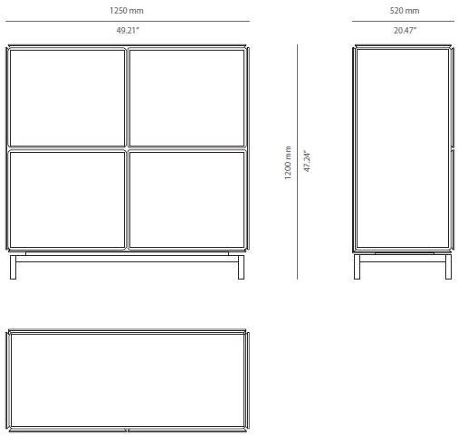 PRADDY Комод деревянный с распашными дверцами Barbican Tr034|tr035 Tr034~tr035 - Вид №2