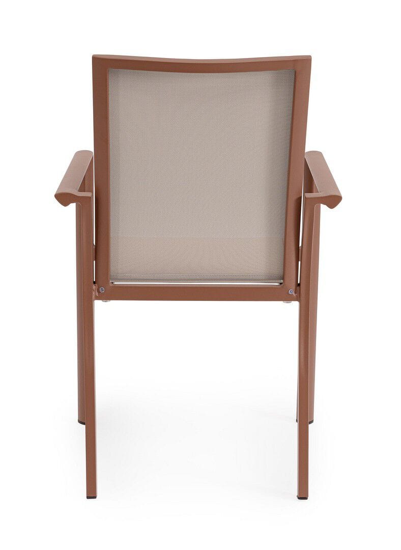 Алюминиевый штабелируемый садовый стул с подлокотниками BIZZOTTO Konnor ARCH-00101358 - Вид №4