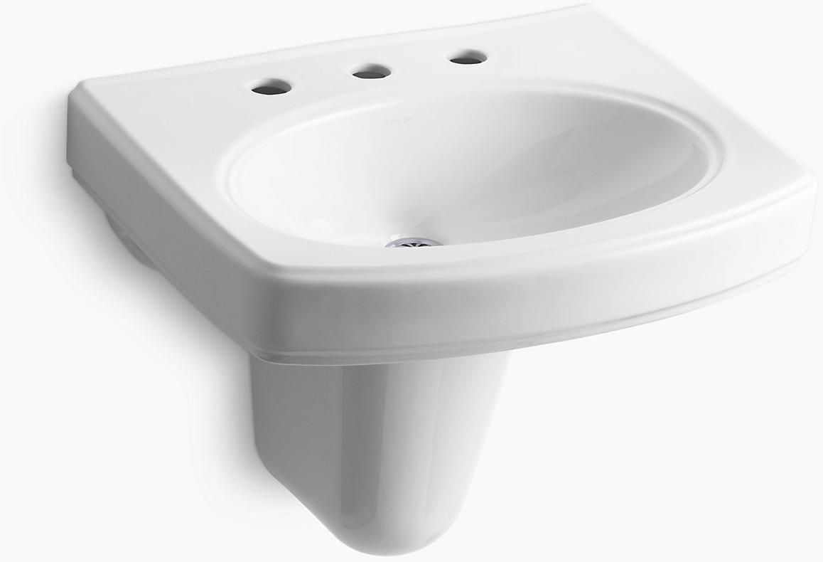 KOHLER Настенная раковина для ванной комнаты Pinoir, 8 шт. K-2035-8-0 