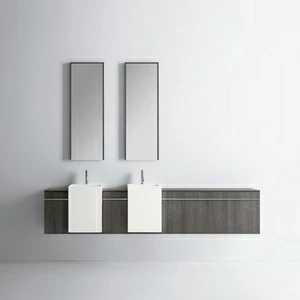 Комбинация ванной комнаты S111 в отделке PROP 49 Mineralmarmo / Venato Fumo MILLDUE SINTESI