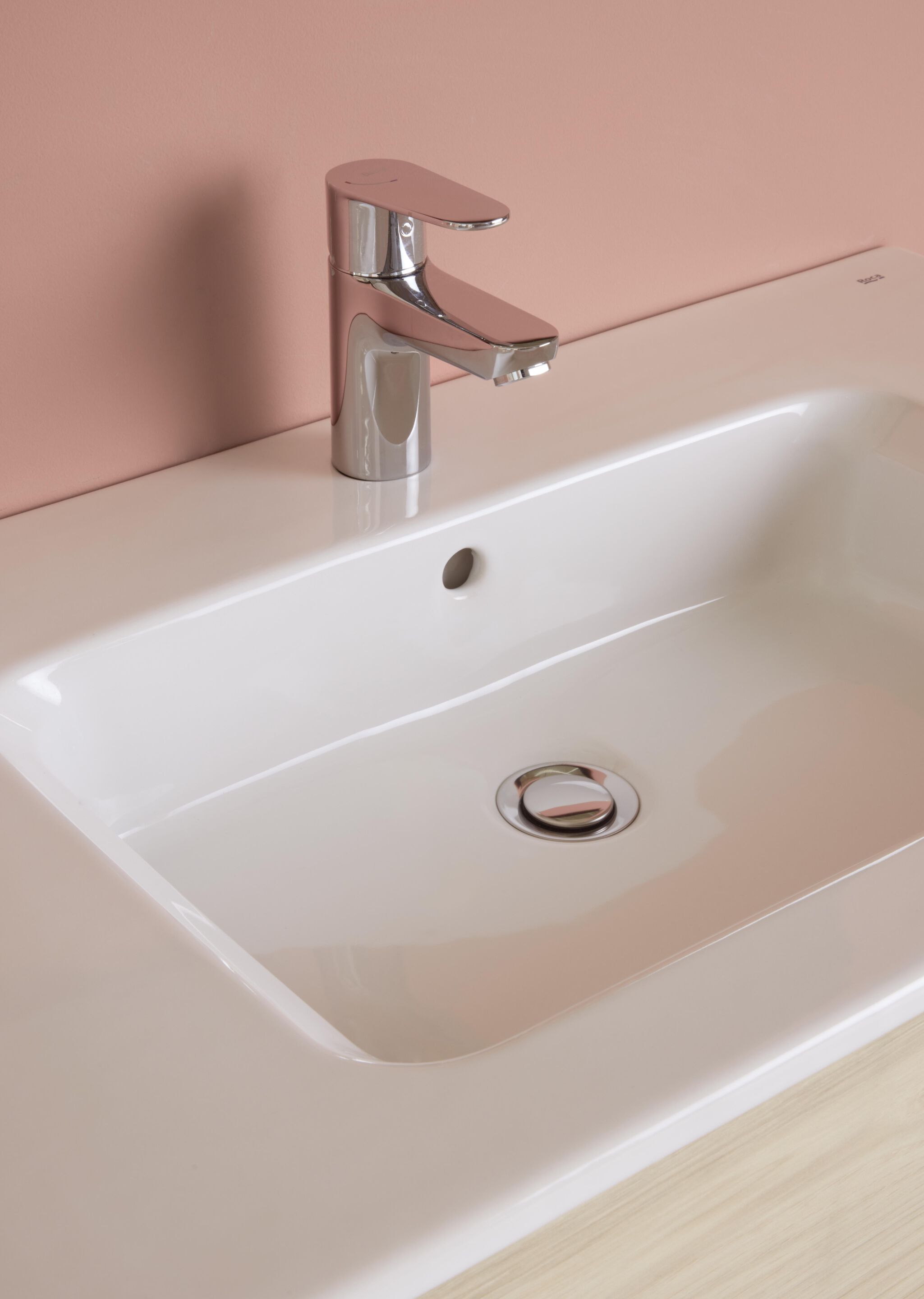 Смеситель для раковины из латуни с автоматическим сливом Roca Victoria Plus ARCH-00075960 - Вид №4