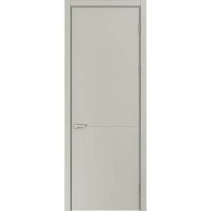 Дверь межкомнатная глухая Николь 90x230 см эмаль цвет шелк с замком и без петель