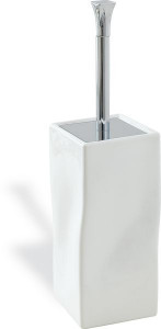 PR796(25-BI) Stil Haus Prisma, напольный керамический ёрш, цвет бронза - белая керамика