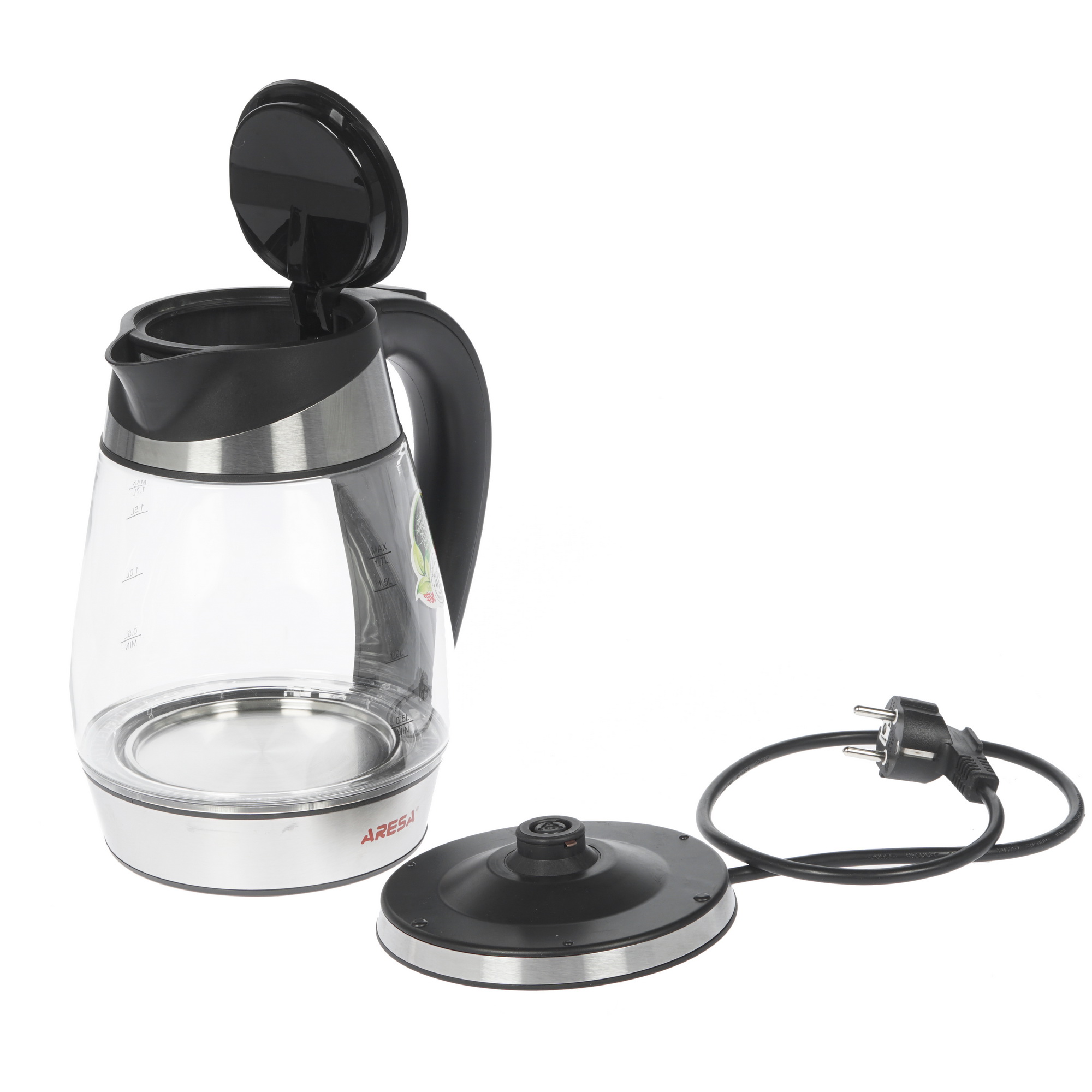 8107489 Электрочайник Aresa AR-3441 серебристый STDN-0079217 - Вид №3