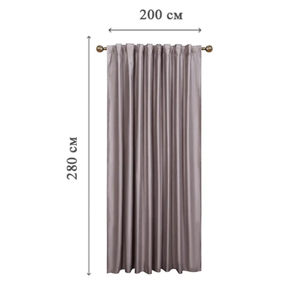 Штора KREAFORTA Manchester с бархатным декором 200x280 см 89405492 STLM-1580205 - Вид №2