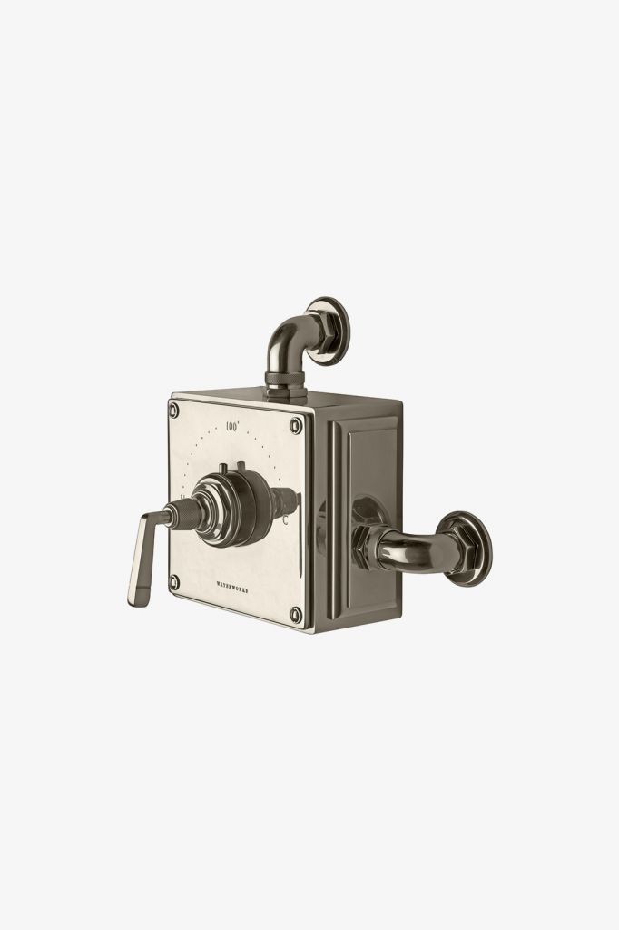 RWXS10 Открытый термостатический клапан RW Atlas с металлической рычажной ручкой Waterworks 