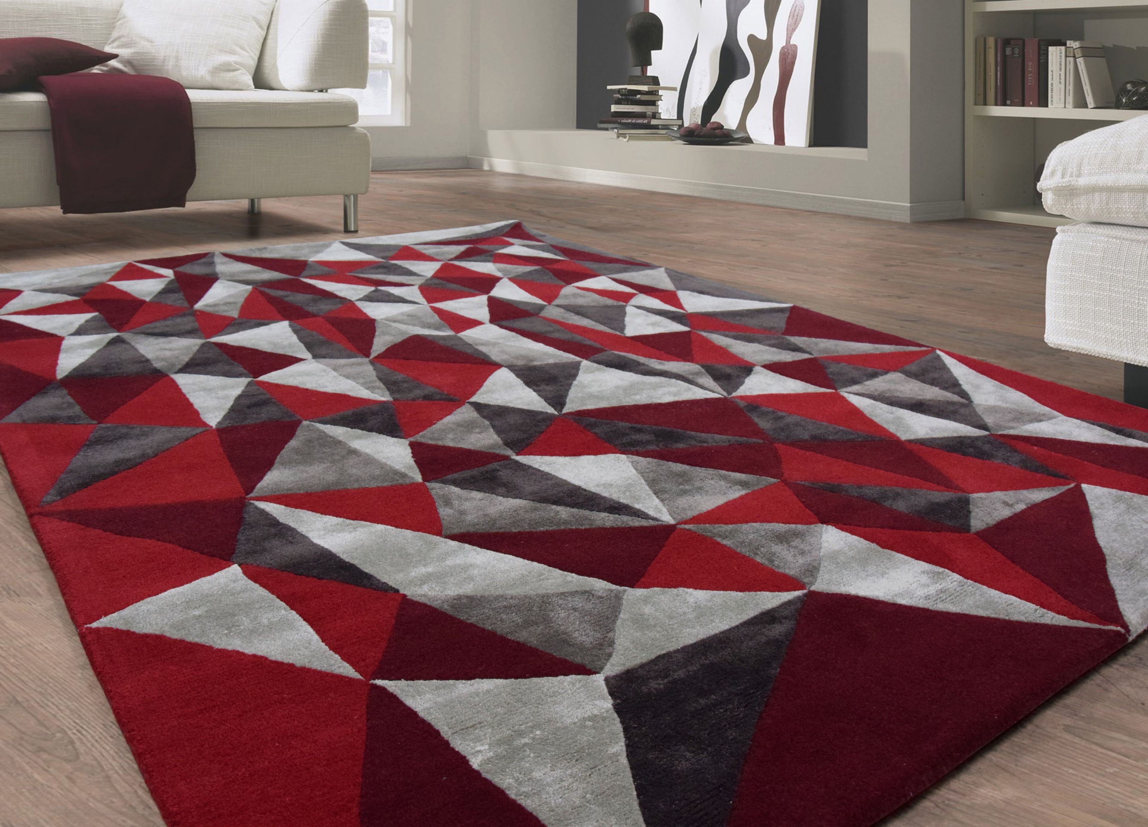 Прямоугольный ковер с длинным ворсом с геометрическим рисунком Ademi Exclusive ARCH-00136698 - Вид №2