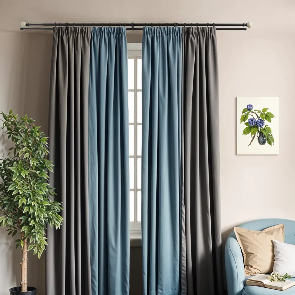 Двухрядный карниз HB-CR001 для двойных штор 160-300 см 89402589 Santreyd STLM-1583636 - Вид №4