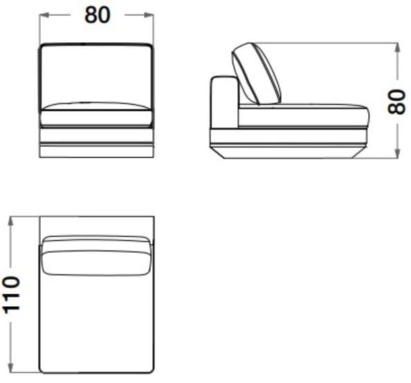 Секционный диван из кожи и ткани CPRN HOMOOD Dragonfly ARCH-00026125 - Вид №6