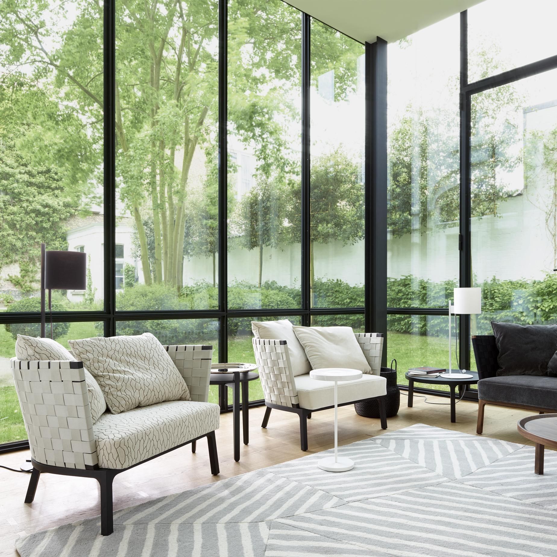 Торшер со стальным основанием и хлопковым абажуром Ligne Roset Magnet Lamp ARCH-00050195 - Вид №2