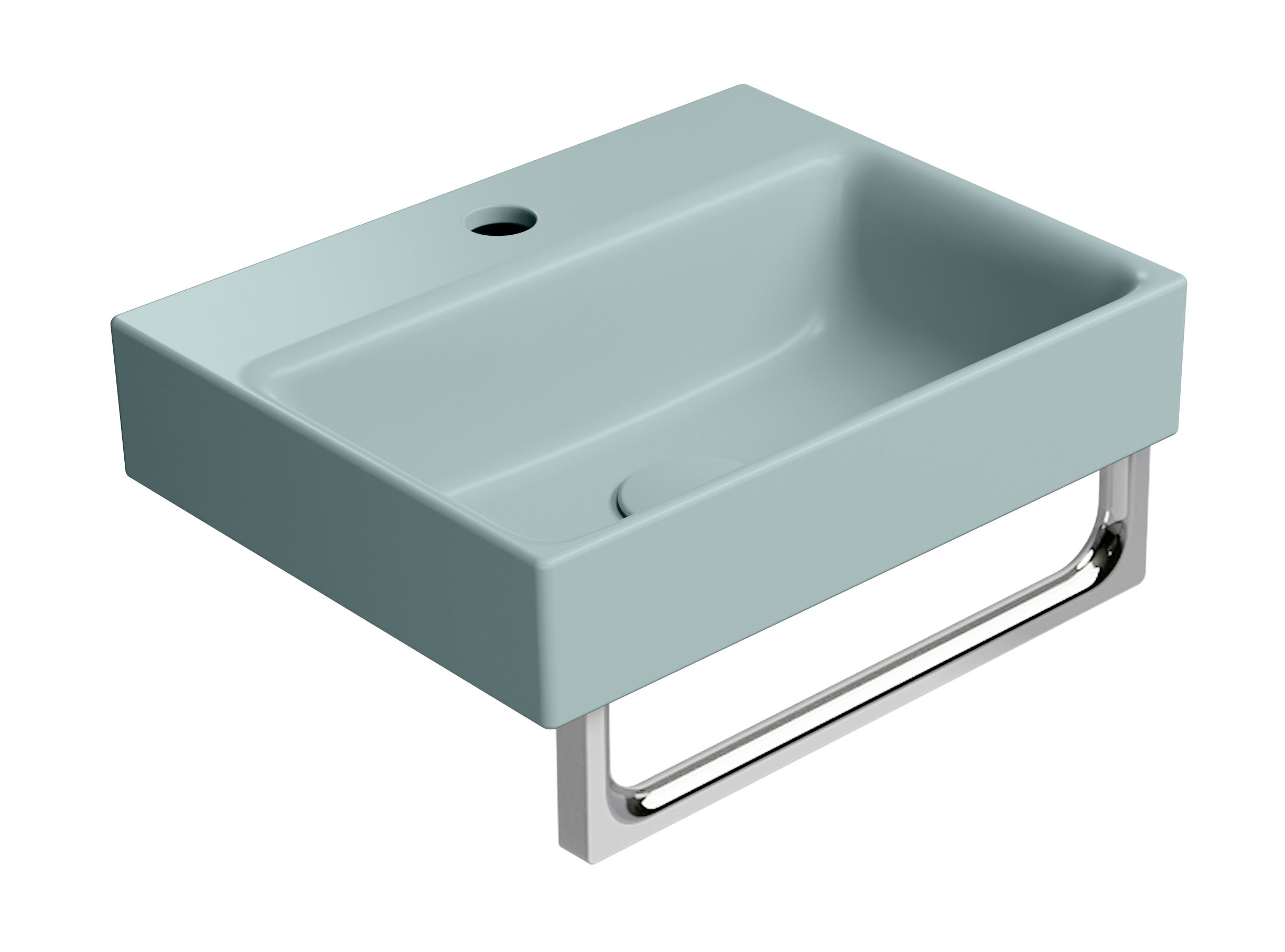 Керамическая прямоугольная подвесная встраиваемая раковина GSI ceramica Color Elements ARCH-00035552 - Вид №2